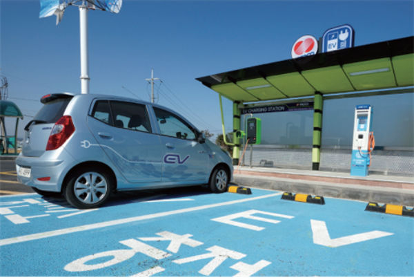 jejusori.net/Electric Car Charging Station on Jeju Island