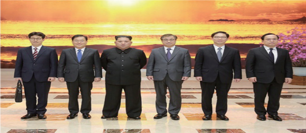 Kim Jong-un and Republic of Korea’s SpecialDelegation to North Korea/ OhmyNews