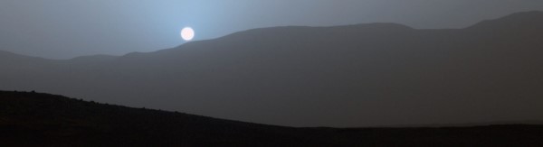A Photograph of Sunset on Mars Captured by Curiosity (NASA/JPL-Caltech/MSSS/Texas A&M Univ)
