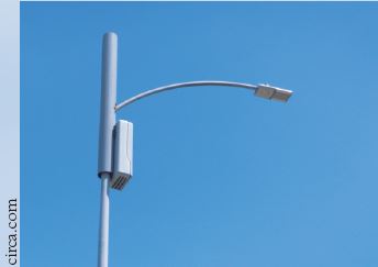Small 5G Cell Attached to a Street Light