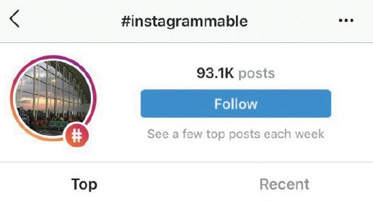 Results on Instagram When Searching #instagrammable (instagram.com)