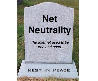 Some participants in the online community criticized the abolishment of net neutrality in America. (newyorkcomputerhelp.com)