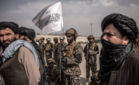 Taliban Fighters at Kabul Airport (nytimes.com)