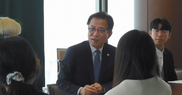 President Yoo Responding to Questions