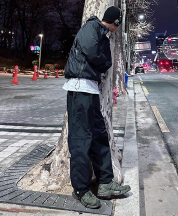 Joo Woo-jae with Gorpcore Outfit (Joo Woo-jae Official Instagram)