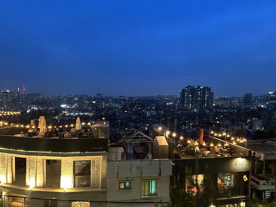 Night View of the Seoul City Skyline