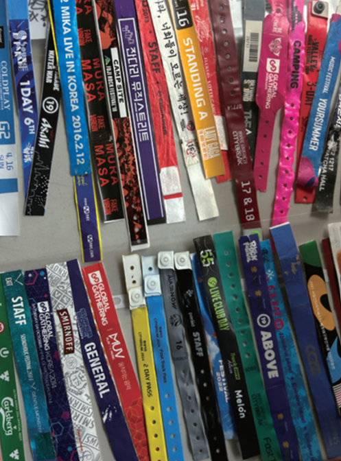 Wristbands of Iconic Festivals in Korea