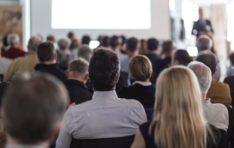 Lecture Hall Filled with Too Many Students